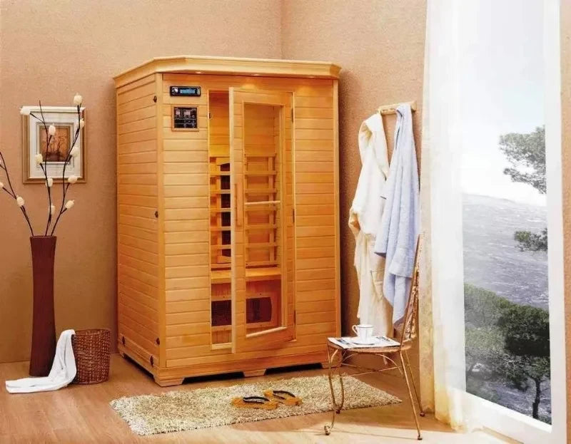 Upscale Longevity (DEMO) Wood Infrared Sauna