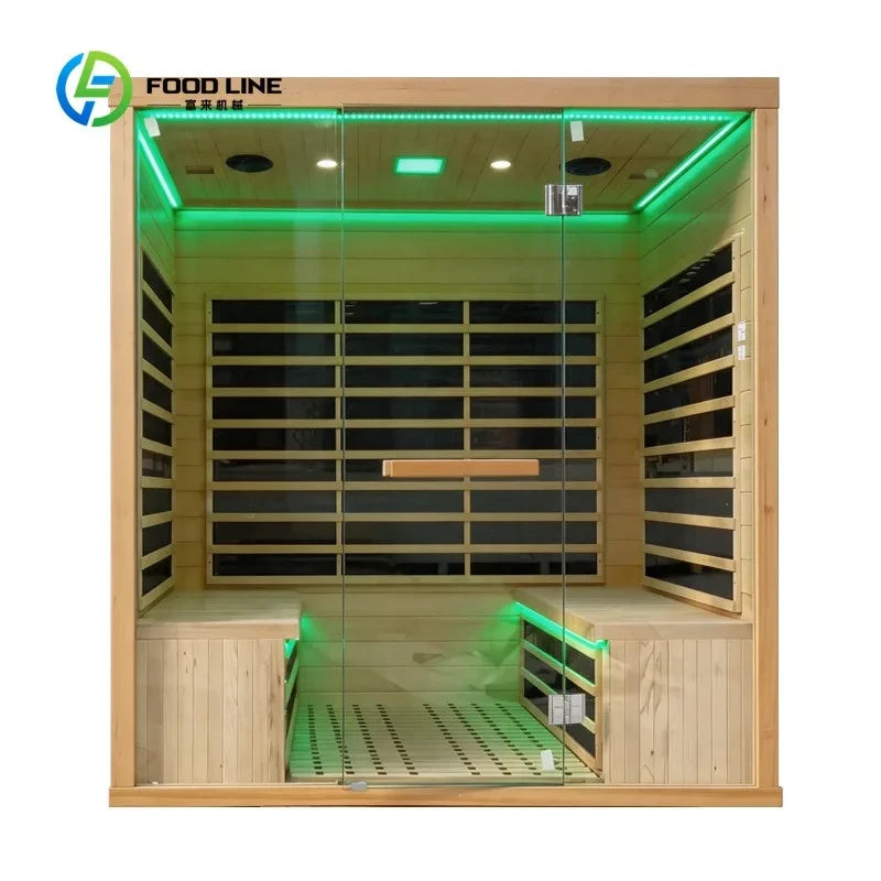 Upscale Longevity (DEMO) Wood Infrared Sauna