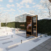 ThermaSol Vue 4-Person Outdoor Mirrored Glass Sauna [Made-To-Order]