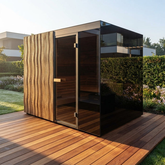 ThermaSol Ombra Fully-Assembled 5-Person Outdoor Sauna Cabin